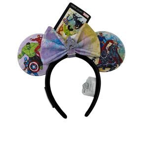 NWT Disney Marvel Avengers Mickey Ears Loungefly Hero Theme Parks Collector